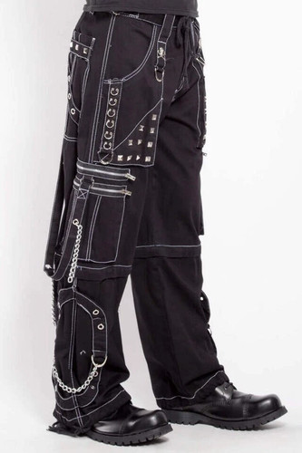 Men black pant punk rock - men,