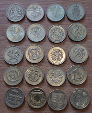 1983-2016 Elizabeth II One Pound £1 Coin Round Pound Circulated Choose Your Year