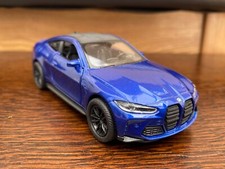 Bmw model toy car blue - m4,