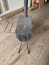 Bell tent stove by Canvas tent shop - Portable wood burner stove with Glass door