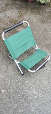 Compact & Portable Folding Camping Stool/Chair - Green (Crack in Plastic Washer)