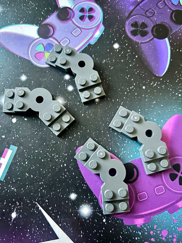 Lego grey modified plate - lego,