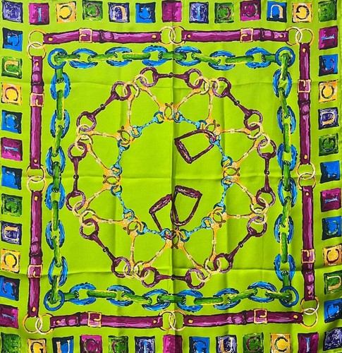 Gucci horsebit motif - motif, silk