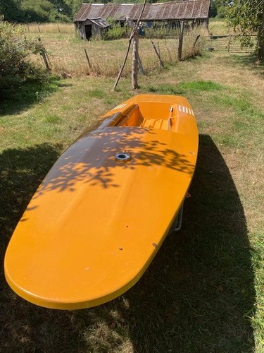 Minisail dinghy orange white - minisail, orange/white