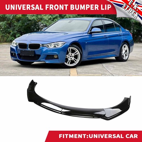 Gloss black front bumper lip - gloss,