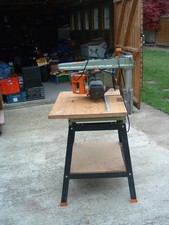 DEWALT DW320 240V RADIAL ARM SAW ON STAND,SPARE BLADE