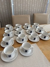 Set of 14 Lavazza Coffee Cups And Saucers