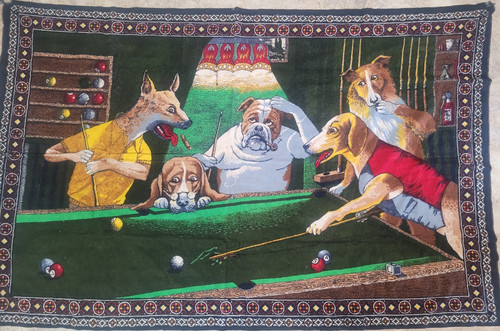 Vintage 1970s dogs playing - vintage,