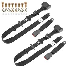 2 Set For VW Campervan T4 T5 T6  Adjustable 3 Point Seat Belt Kit E4 Rated UK
