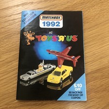 RARE TOYS R US OUTER COVER VINTAGE ORIGINAL MATCHBOX CATALOGUE 1992 COLLECTOR