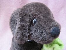 Hotel Chocolat Chocolate Labrador Puppy Dog With Bag Brown Soft Plush Toy 6”