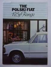 POLSKI FIAT 125P Range orig 1980 UK Mkt Sales Brochure - FSO Poland
