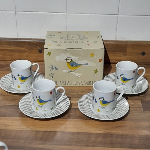 Porcelain blue tit bird - blue,