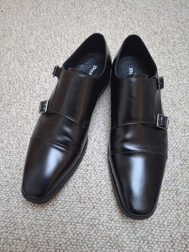 Dune london black leather - black,