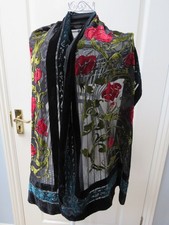 Silk Velvet Devore Black