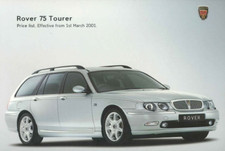 Rover 75 Tourer Price List