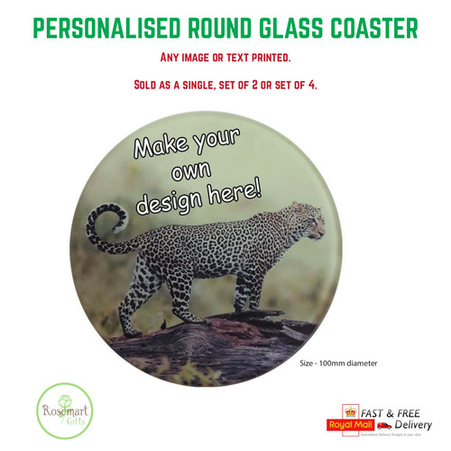 Personalised round glass photo - personalised,