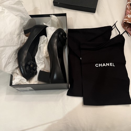 Chanel camellia pumps shoes - chanel,