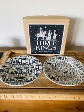 Emma Bridgewater  Three Kings Christmas plates x 2 in original box NEW