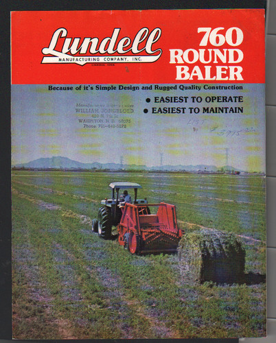 Lundell 760 round baler - round,