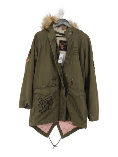 Superdry parka jacket green - superdry,