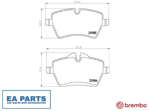 Brake pad set disc - set,,