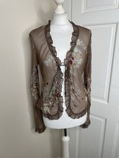 Monsoon Silk Shrug Top Floral