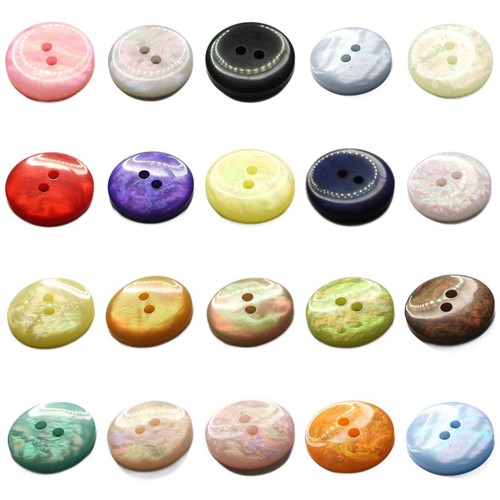 20mm pearlised buttons faux - 20mm,
