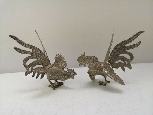 Pair vintage silver - pair, metal
