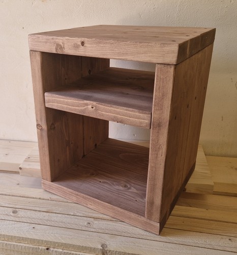 Cube bed side - bed, lamp
