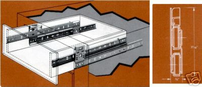 Grant drawer slides 238 - drawer, 12"