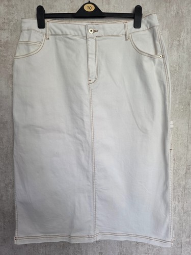 Dusk white denim - denim, midi