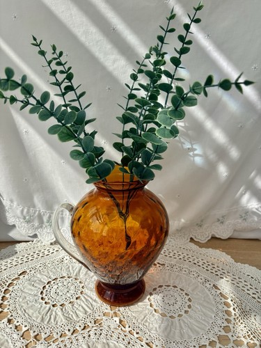 Vintage amber glass hand - vintage,