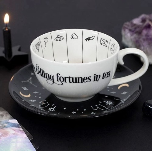 Fortune telling ceramic teacup - fortune,