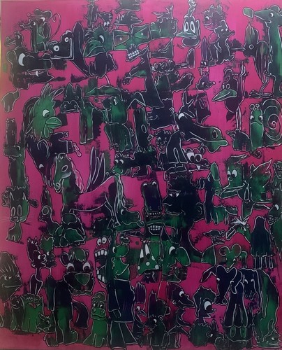 Large abstract character - abstract,