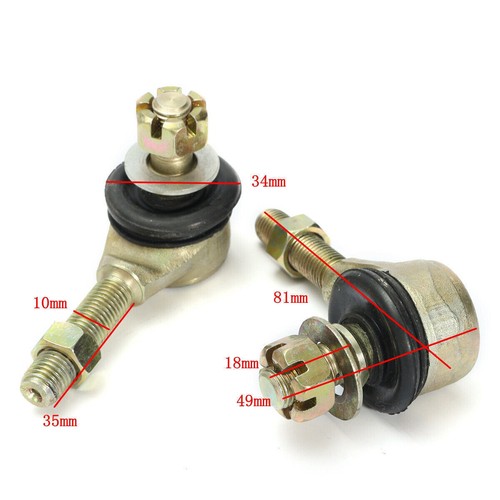 Metal tie rod ball - rod, joint