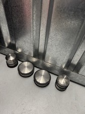 Heavy Duty Weight Stainless Steel Doorstop Bumper Rubber Buffer Ring - Dome