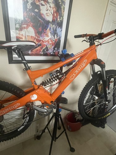 Orange downhill mountain - downhill,