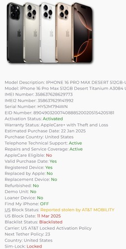 Apple service info - , check
