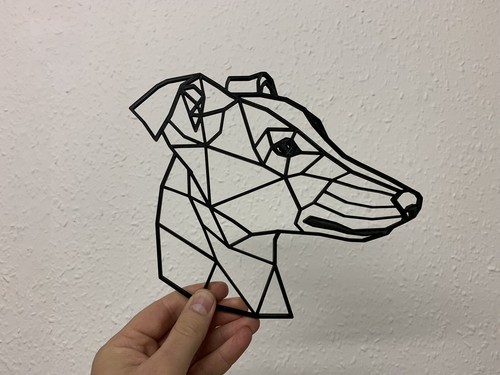 Geometric whippet greyhound - geometric,