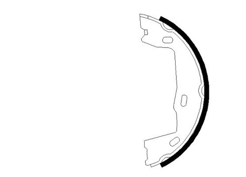 Rear brake shoe - shoe, set