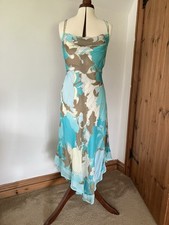 Pearce Fionda Turquoise Silk Dress UK10 Unworn