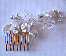 Vtg Look 4" Wedding Hair Comb