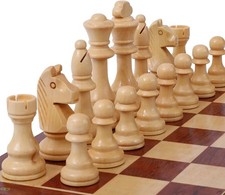 Large Wood Chess Pieces Inch