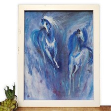 Oil Painting Horses Horse