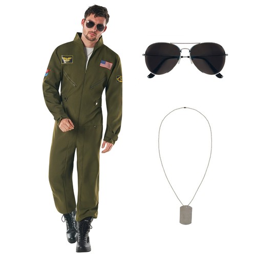 Mens air force pilot jumpsuit - force,