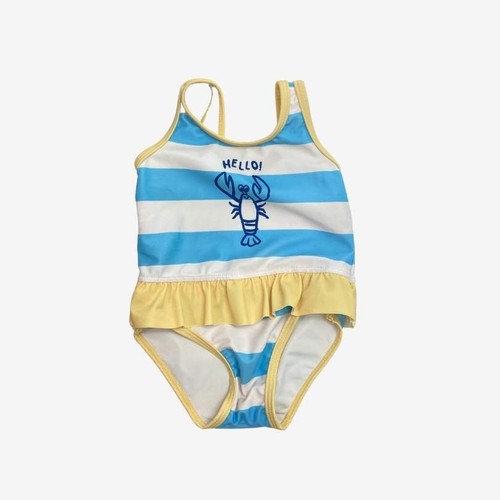 John lewis blue striped frill - lewis,,