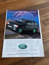 Original 1997 J E Engineering P38 Magazine Advert Frame Ready Man Cave A4 Retro