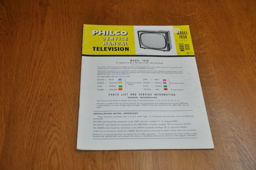 Philco model 1030 - philco, monochrome