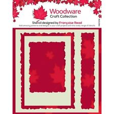 Woodware Torn Edge Aperture 4 Piece Stencil  Set Christmas Birthday Card Making